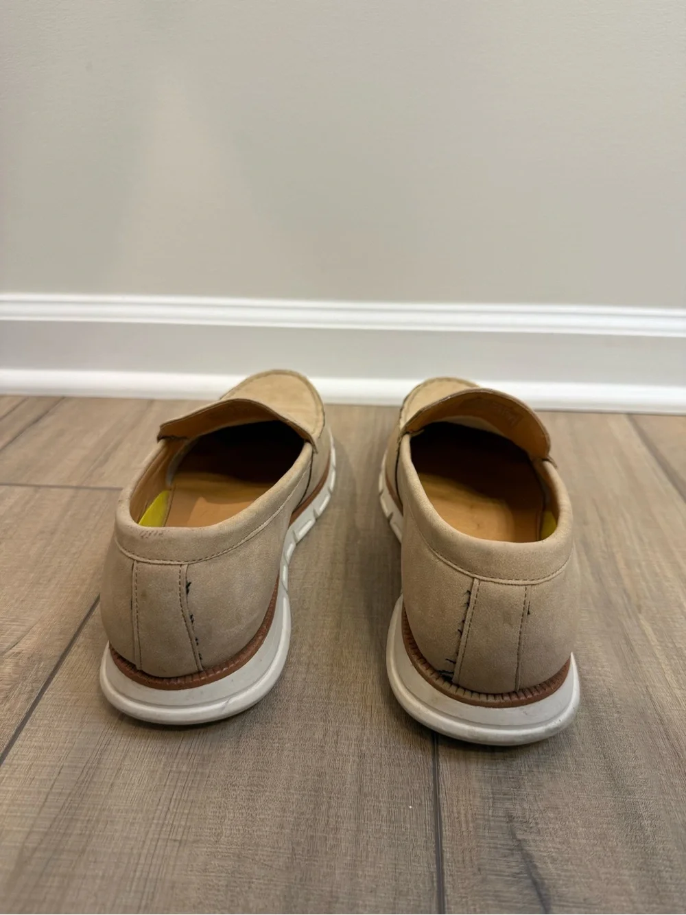 Nine West Men’s Keane Beige Suede Slip-On Loafers